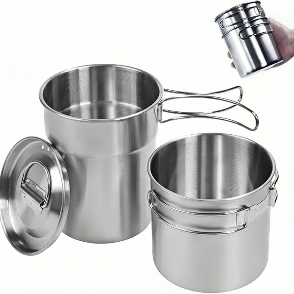 Camping Cooking Bag - Foldable Camping Cups Mugs Camping Pot