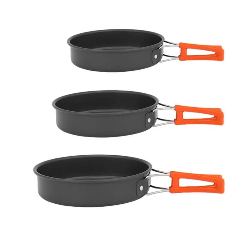 Camping Cooking Wok - Portable Frying Pan with Storage Bag