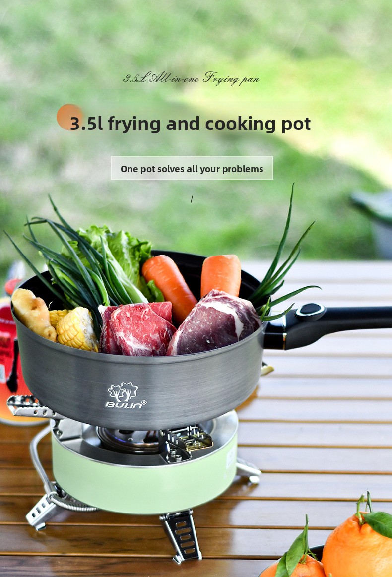 Camping Cooking Wok - 2026Bulin non-stick pan Outdoor non-stick wok