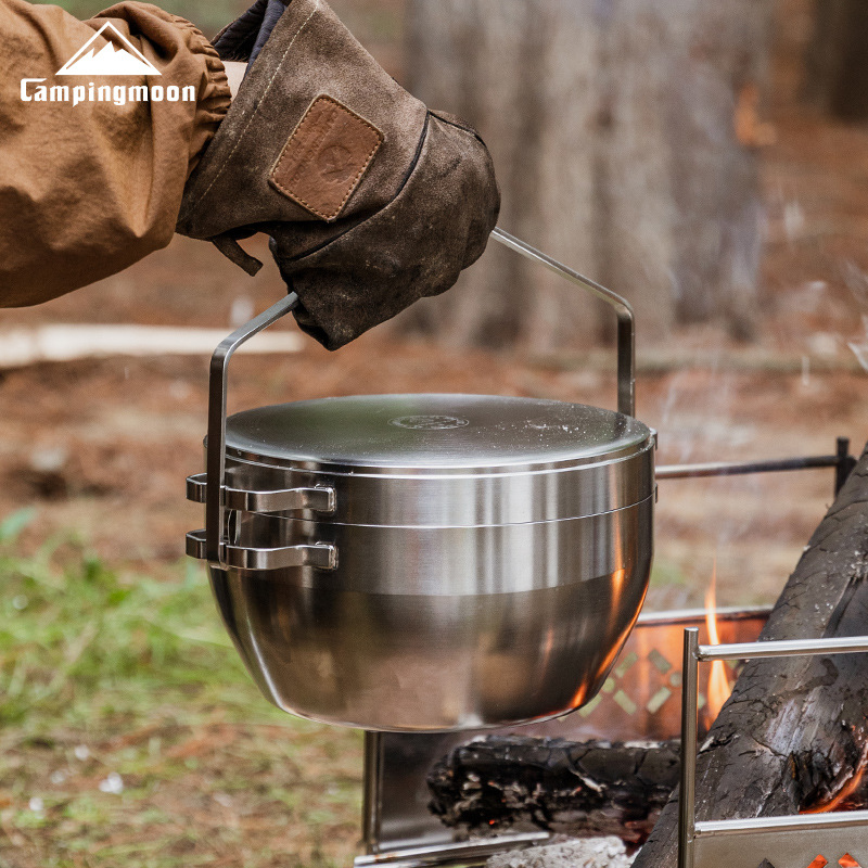 Camping Cooking Ovens - Multi-Purpose Camping Pot - 304 Heavy-Duty