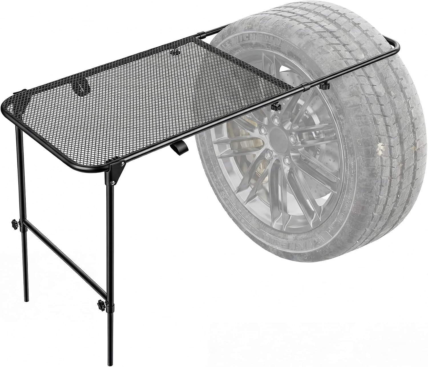 Camping Cooking Requirements - Vehicle Tire Mounted Steel Camping Table,