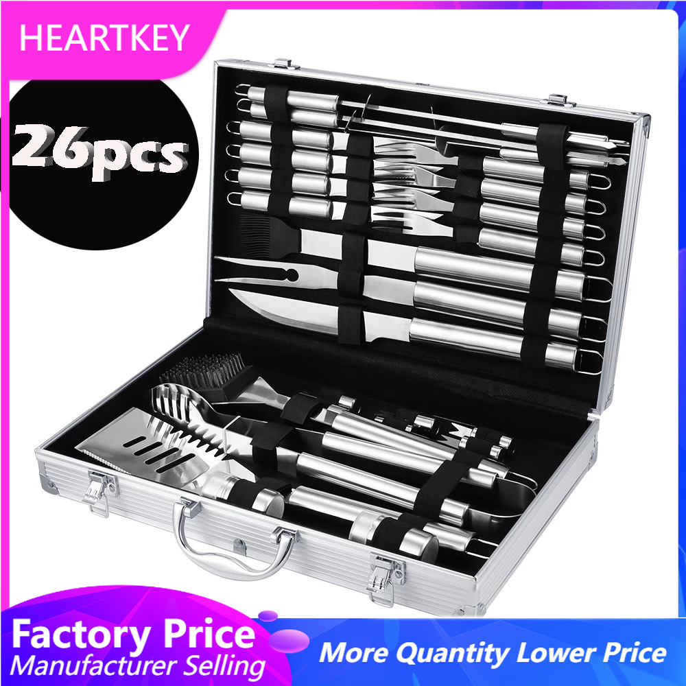 Camping Cooking All In One - BBQ Tools Set Barbecue Grilling Utensil