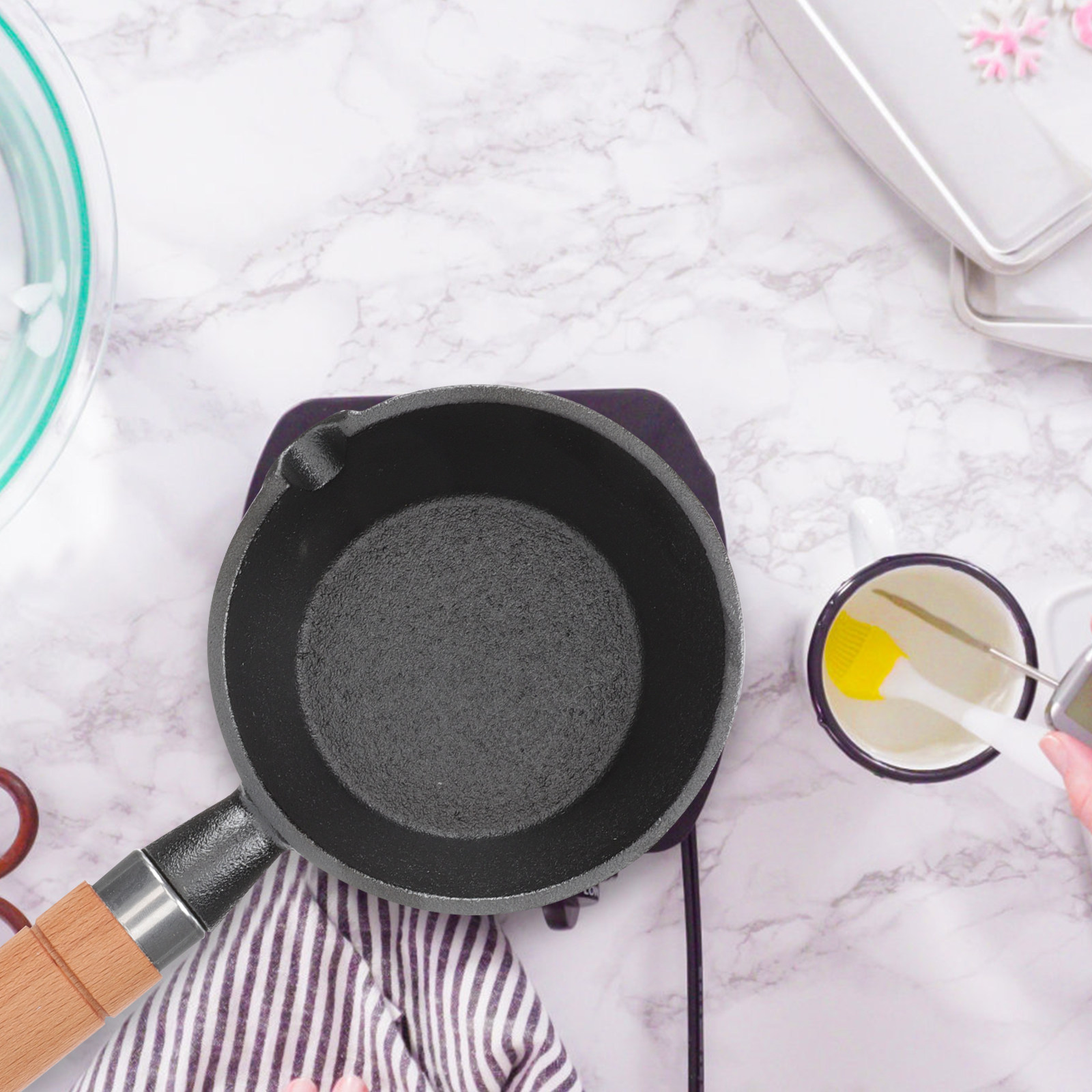 Skillet Cast Iron Camp - Mini Cast Iron Skillet Small Oil