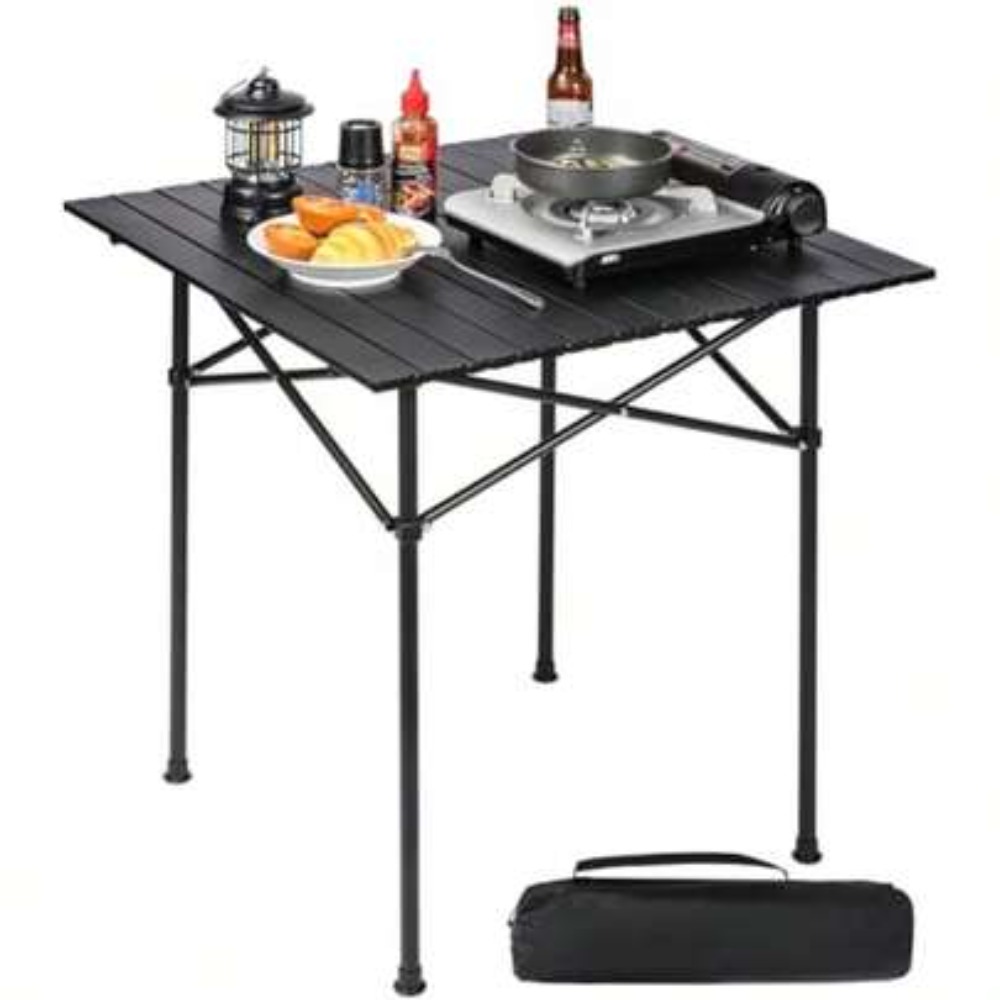 Camping Cooking Requirements - Roll Up Camping Table Folds Flat