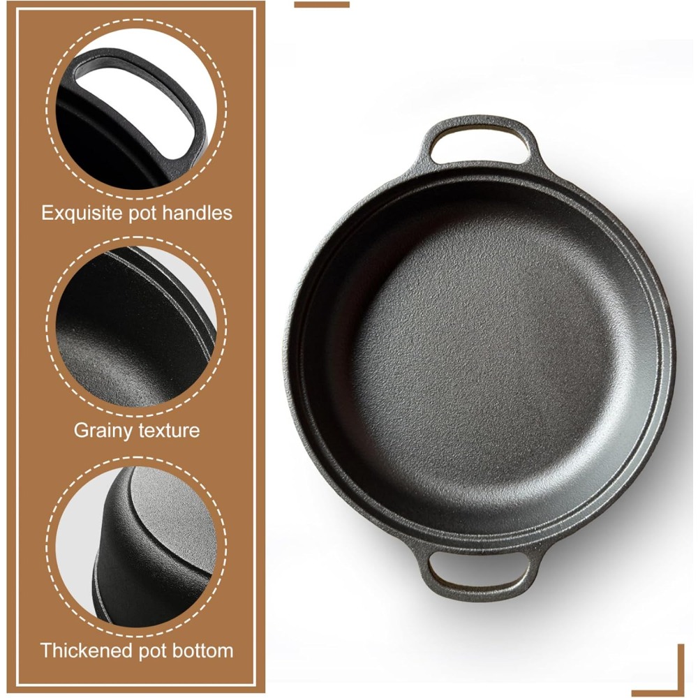 1PCS Cast Iron Skillet with Ha - огляд і ціна Skillet Cast Iron Camp