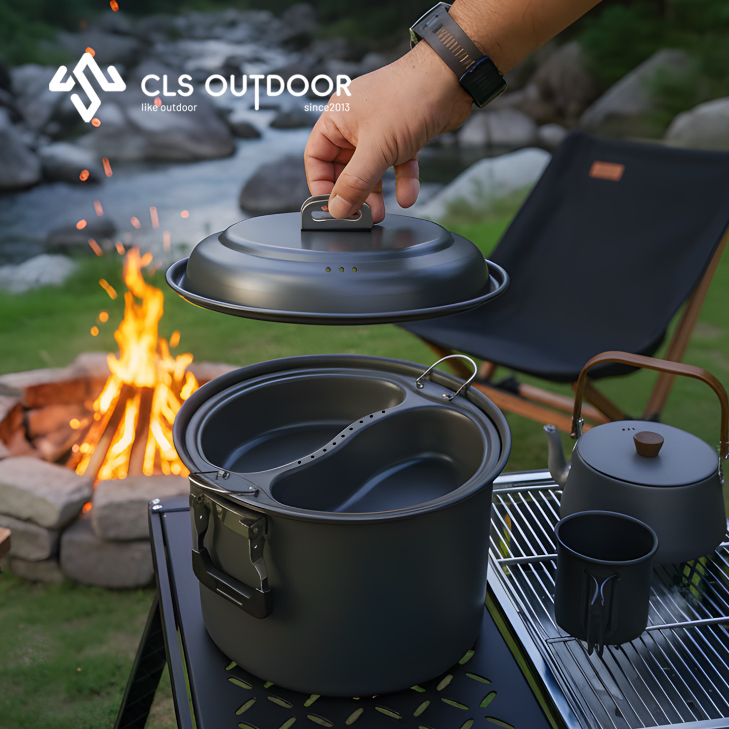 6.5L Large Capacity Mandarin D - огляд і ціна Camping Cooking Pot Large