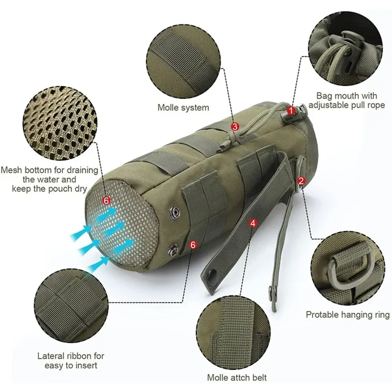 Tactical Molle Water Bottle Ba - огляд і ціна Camping Cooking Bag
