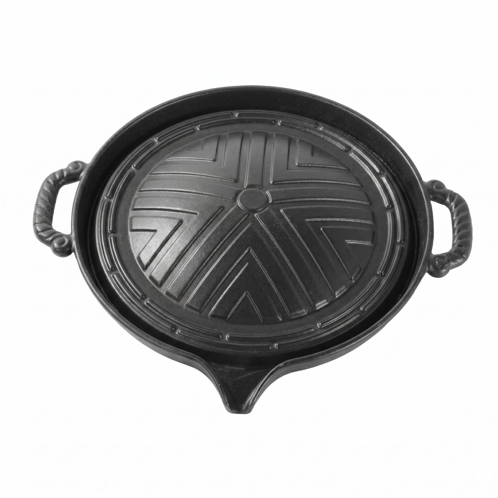 Cast Iron Oval Grill Pan for O - огляд і ціна Skillet Cast Iron Camp