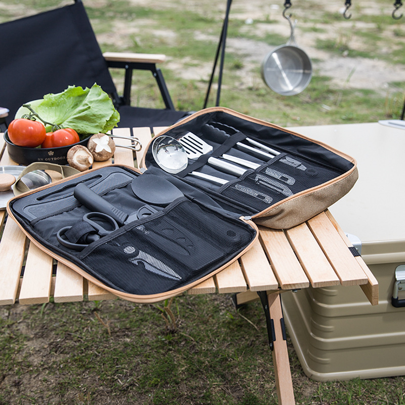 8pcs Camping Kitchen Cookware  - огляд і ціна Camping Cooking Ware