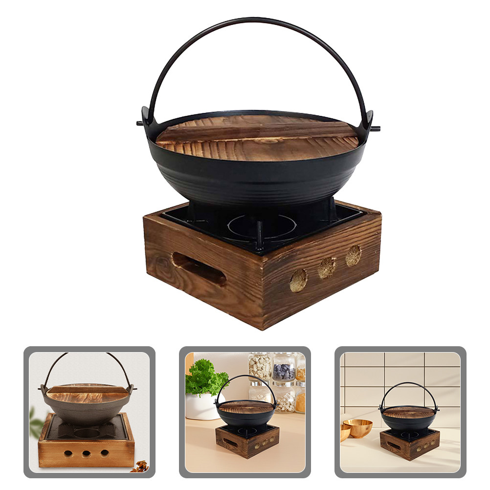1Set Cast Iron Japanese Sukiya - огляд і ціна Japanese Camping Cooking