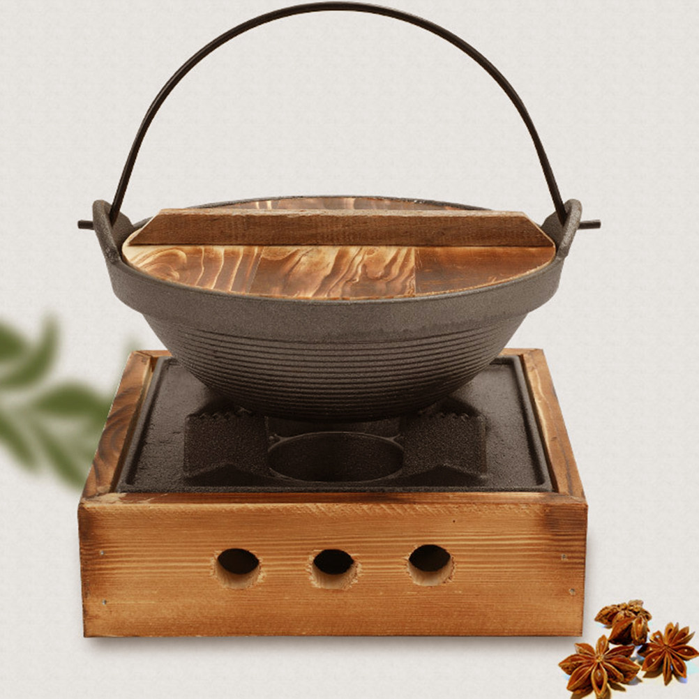 1Set Cast Iron Japanese Sukiya - огляд і ціна Japanese Camping Cooking