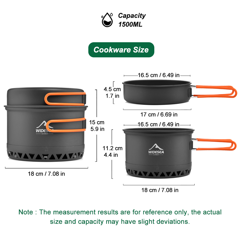 Camping Tableware Outdoor Cook - огляд і ціна Camping Cooking Sets