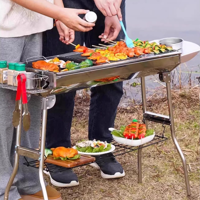 Stainless Steel Barbecue Grill - огляд і ціна Camping Cooking Requirements