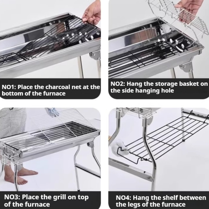 Stainless Steel Barbecue Grill - огляд і ціна Camping Cooking Requirements