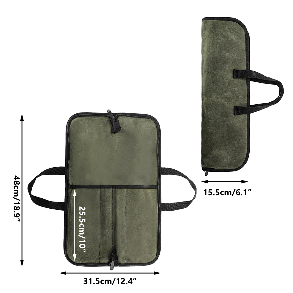 Waxed Canvas Knife Roll Bag Mu - огляд і ціна Camping Cooking Bag