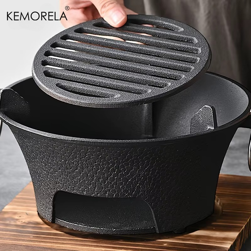 1Set Cast Iron Charcoal Stove  - огляд і ціна Japanese Camping Cooking