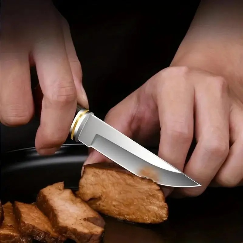 Premium Stainless Steel BBQ Kn - огляд і ціна Camping Cooking Knife With Sheath