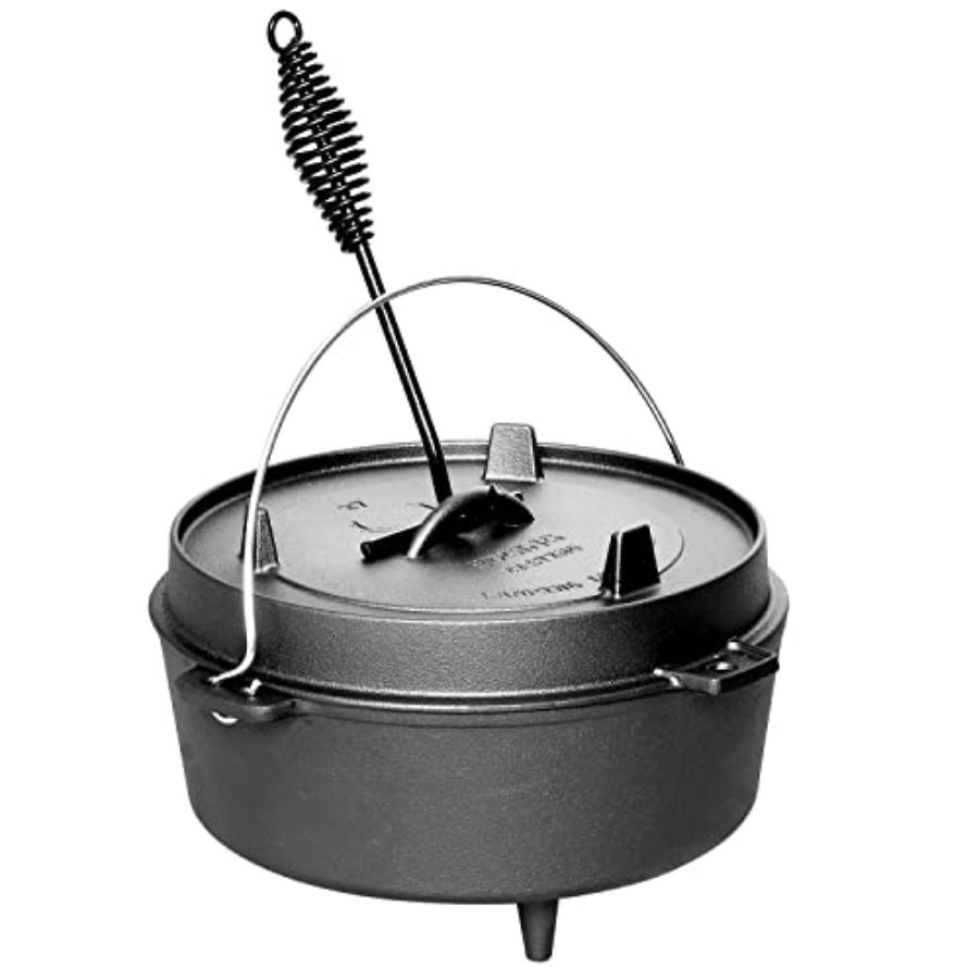Pre-Seasoned Cast Iron Dutch O - огляд і ціна Skillet Cast Iron Camp