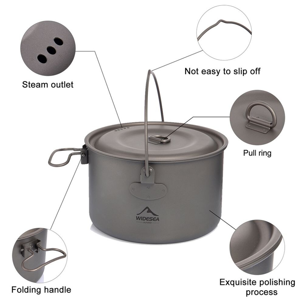 Widesea Camping Tableware Tita - огляд і ціна Camping Cooking Wok