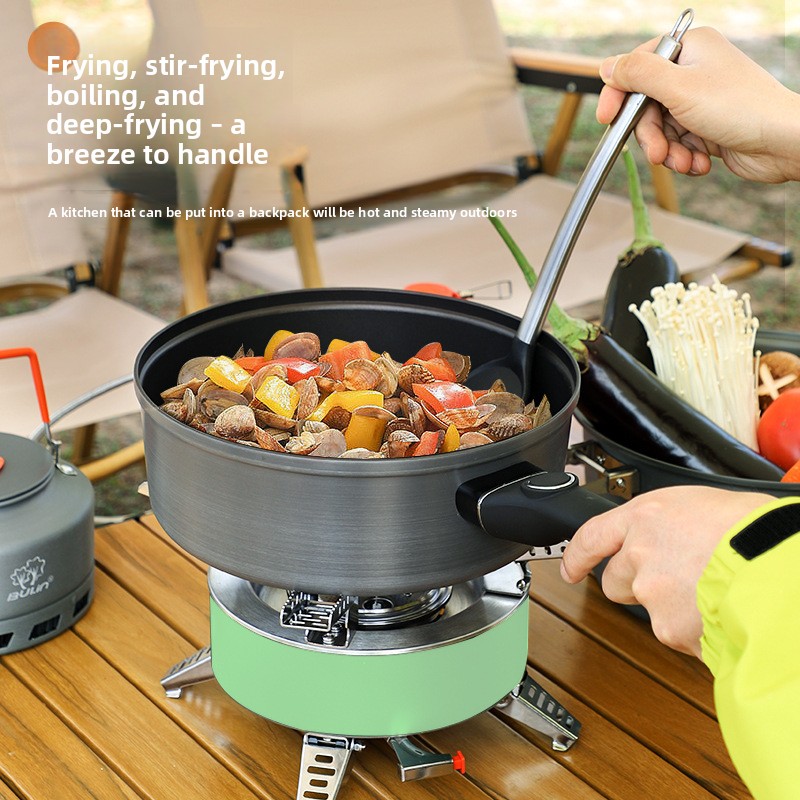 2026Bulin non-stick pan Outdoo - огляд і ціна Camping Cooking Wok