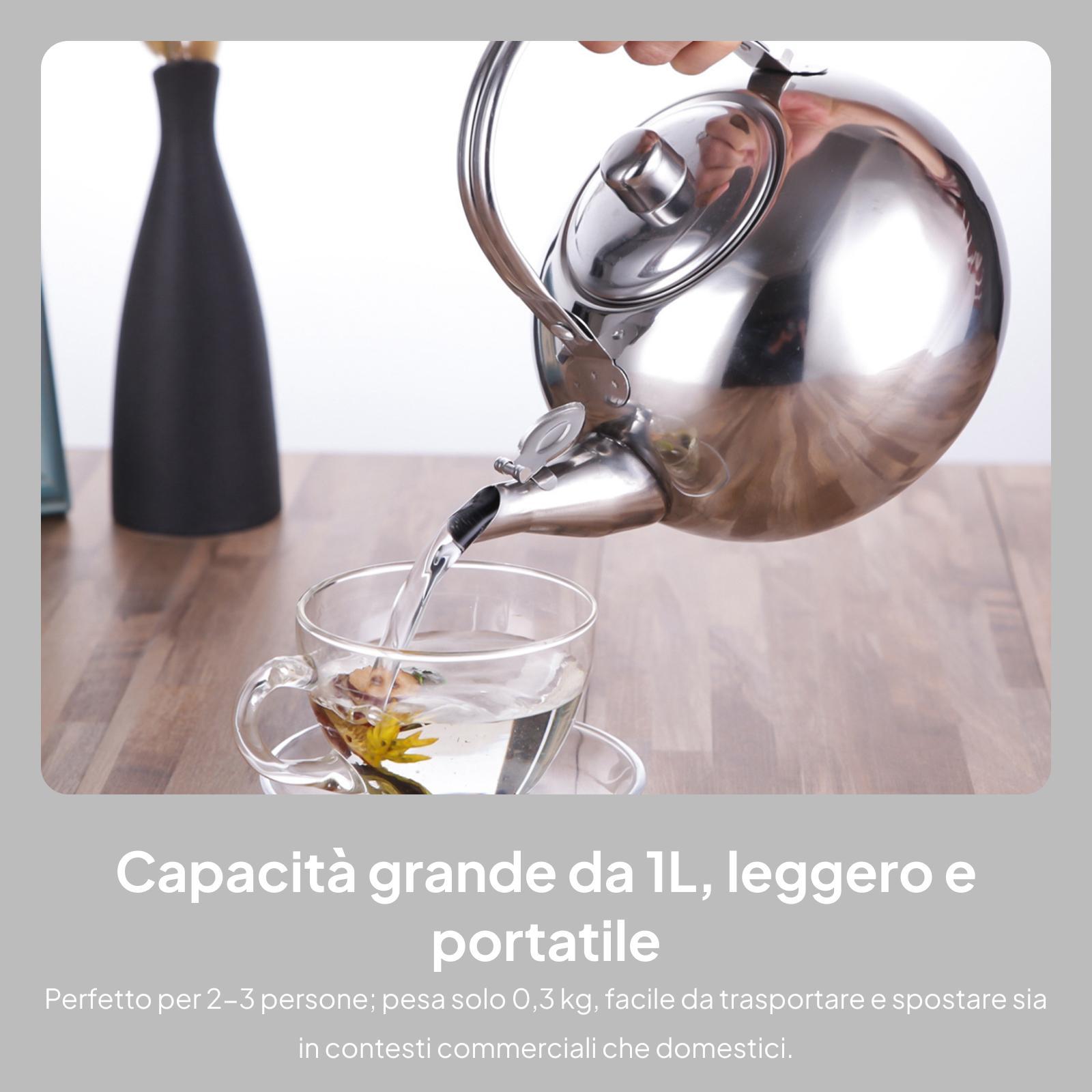 Stainless Steel Tea Pot with A - огляд і ціна Camping Cooking Pot Large