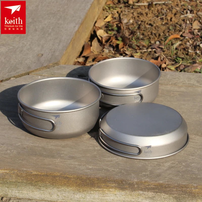 Keith 3PCS Titanium Cookware P - огляд і ціна Camping Cooking Sets