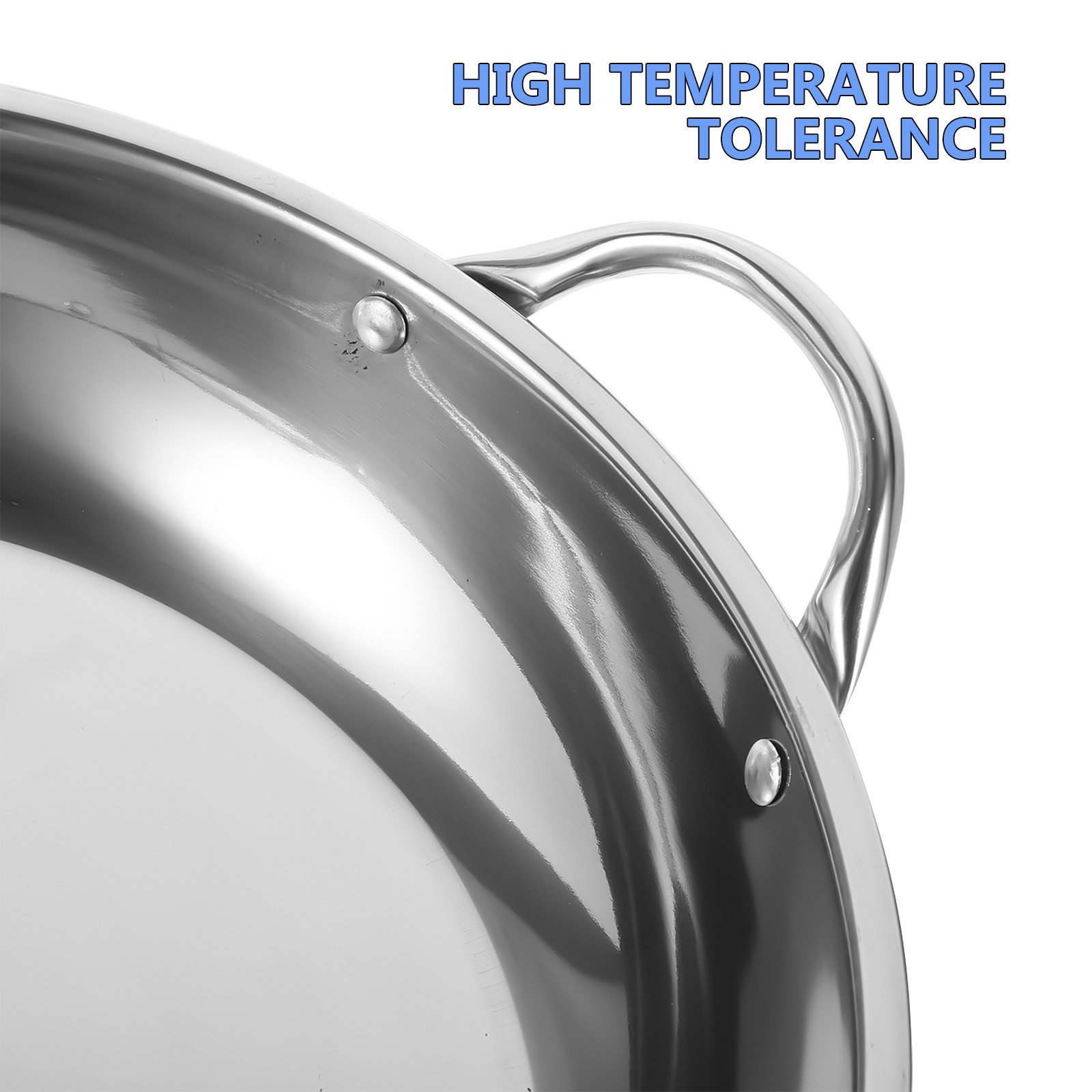 Double Handle Stainless Steel  - огляд і ціна Camping Cooking Wok
