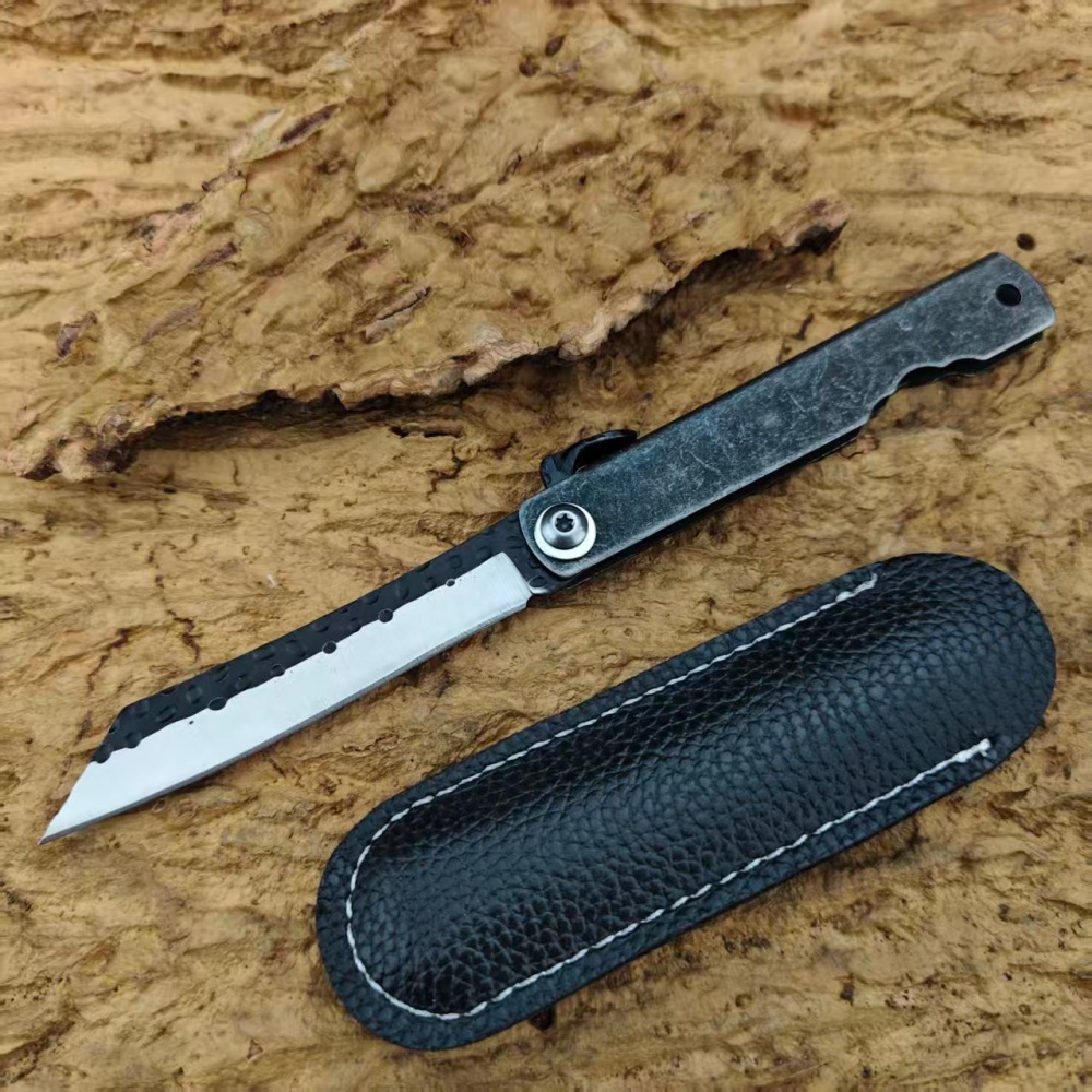 Higonokami  Handmade Stonewash - огляд і ціна Camping Cooking Knife With Sheath