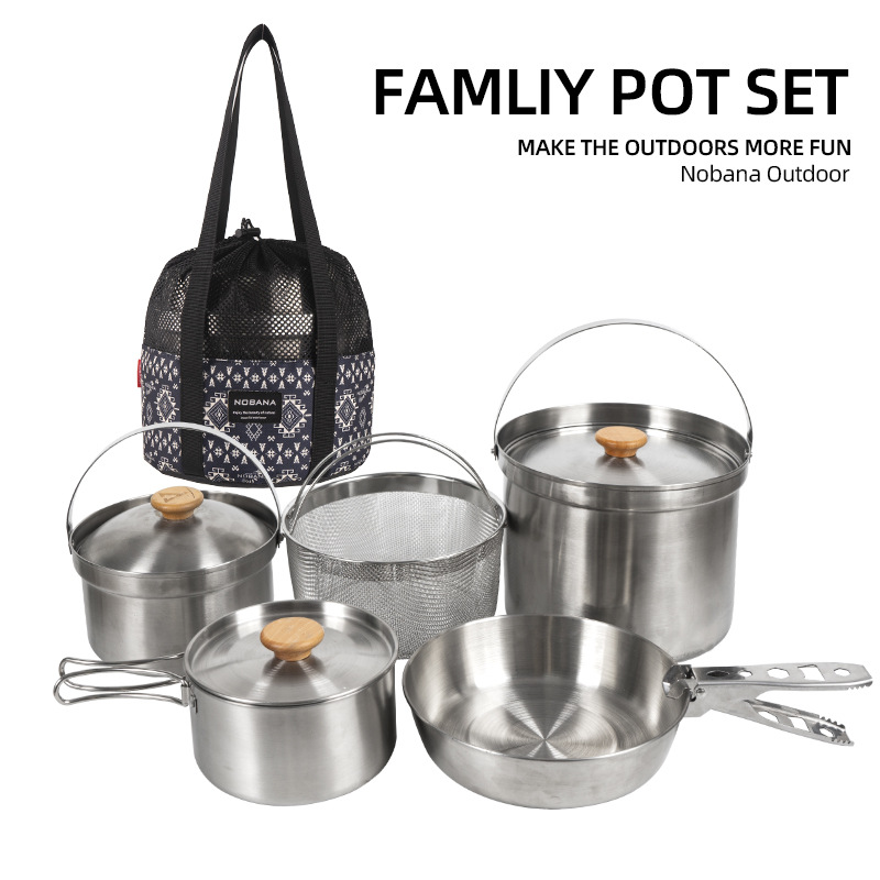 NOBANA Newest Outdoor Stainles - огляд і ціна Camping Cooking Wok