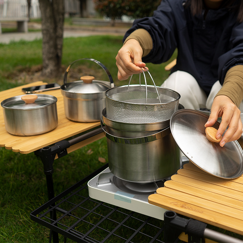 NOBANA Newest Outdoor Stainles - огляд і ціна Camping Cooking Wok