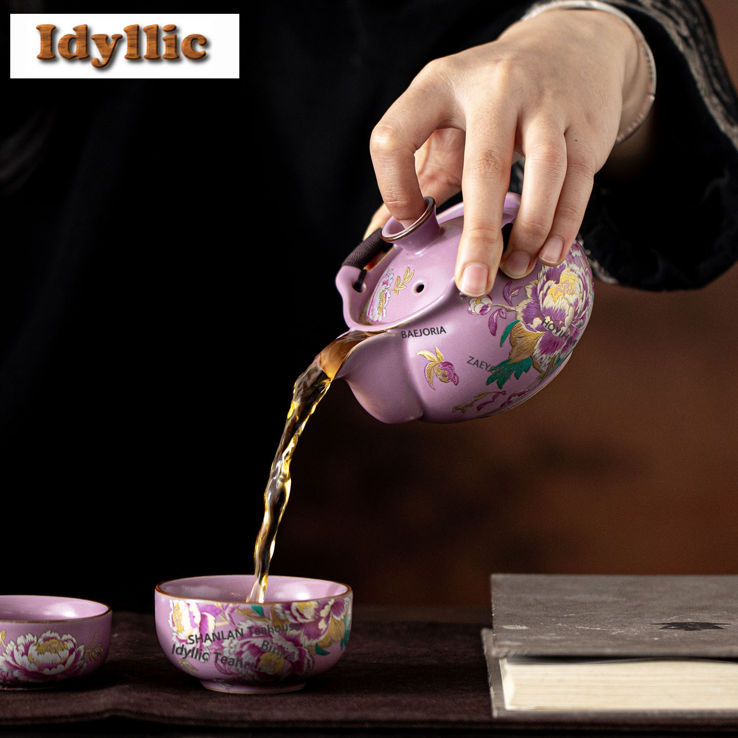 Purple Ru Peony Travel Tea Set - огляд і ціна Japanese Camping Cooking