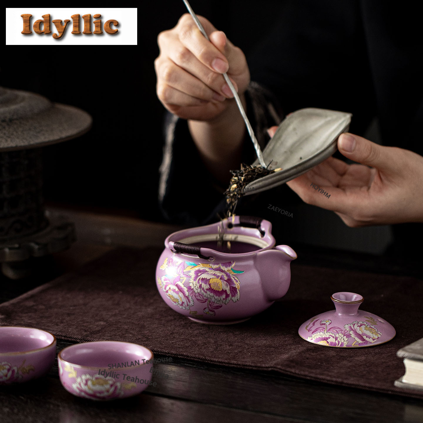 Purple Ru Peony Travel Tea Set - огляд і ціна Japanese Camping Cooking