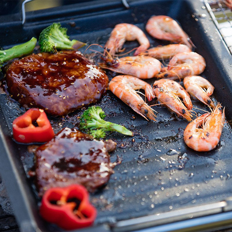 Outdoors Thick Square Grill Pa - огляд і ціна Camping Cooking Wok