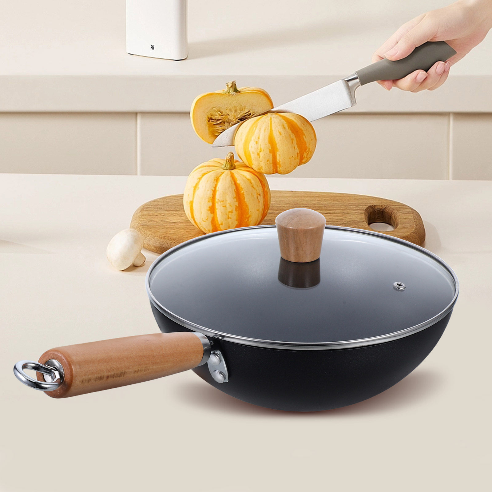 Small Iron Frying Pan Uncoated - огляд і ціна Camping Cooking Wok