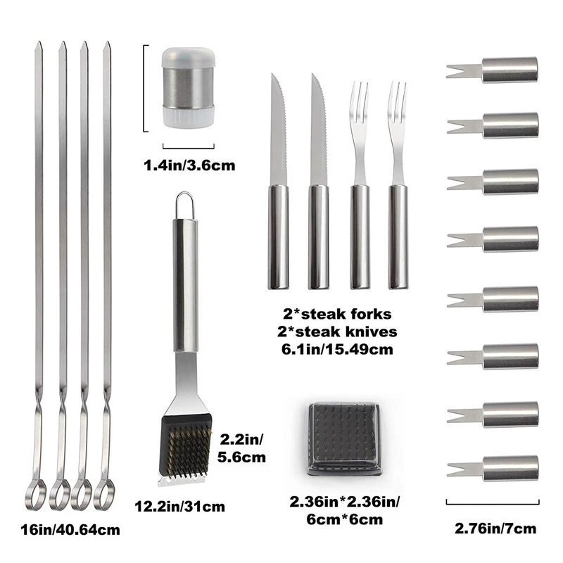 BBQ Tools Set Barbecue Grillin - огляд і ціна Camping Cooking All In One