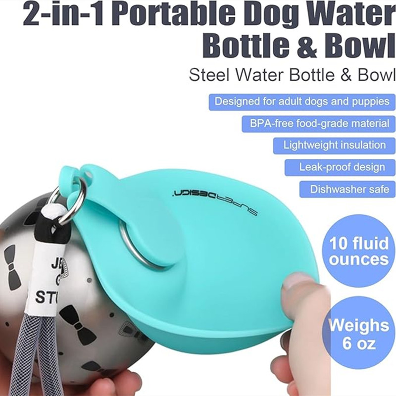 Portable Dog Water Bottle Stai - огляд і ціна Camping Cooking Bowl