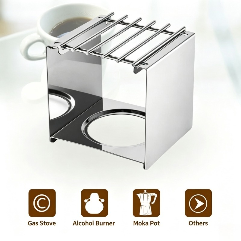 Stainless Steel Square Coffee  - огляд і ціна Camping Cooking Sets