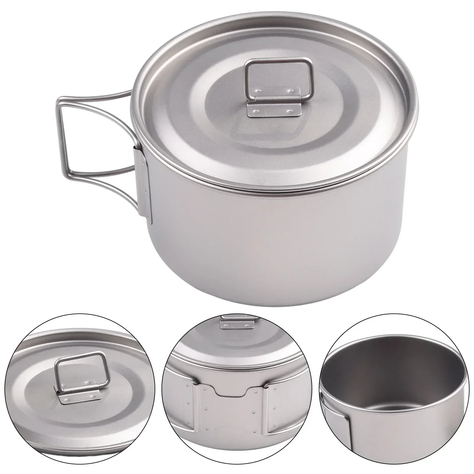 Titanium Bowl With Folding Han - огляд і ціна Camping Cooking Wok