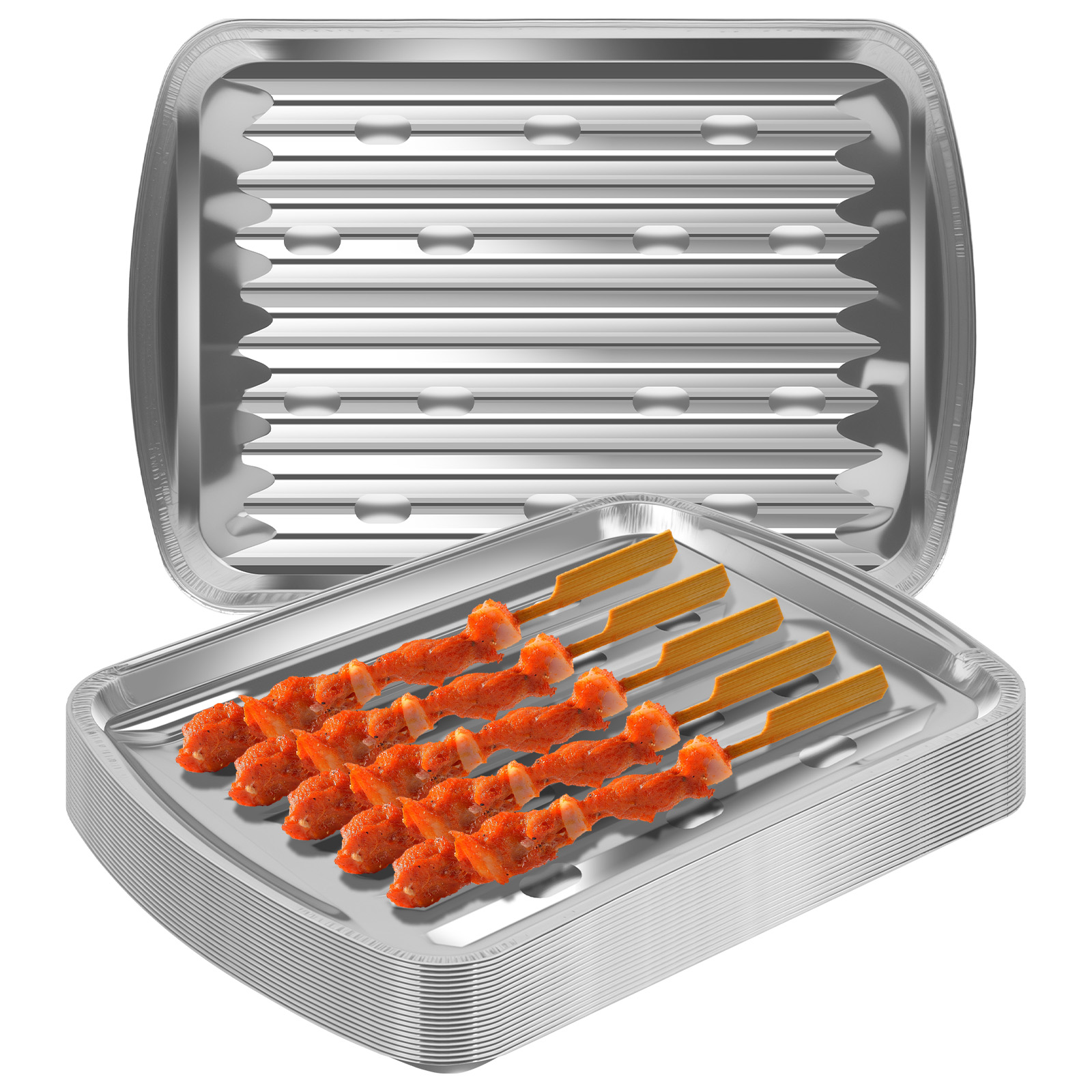 Aluminum Foil Trays Non-Stick  - огляд і ціна Camping Cooking Bowl