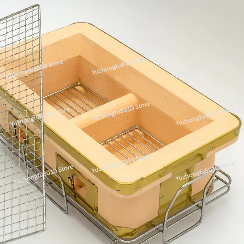Large Rectangle Charcoal Grill - огляд і ціна Japanese Camping Cooking