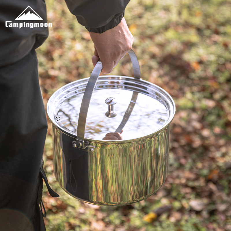 CAMPINGMOON CC-24 stainless st - огляд і ціна Camping Cooking Pot Large