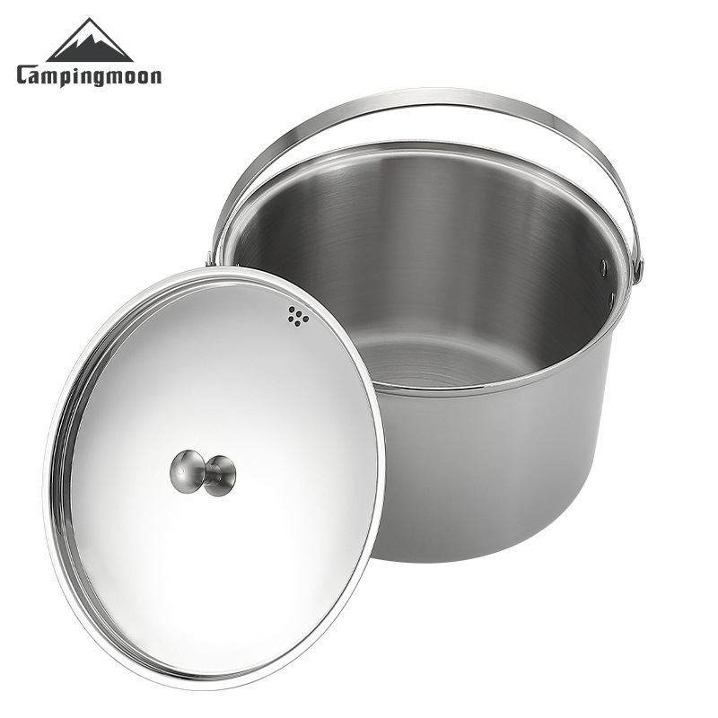 CAMPINGMOON CC-24 stainless st - огляд і ціна Camping Cooking Pot Large