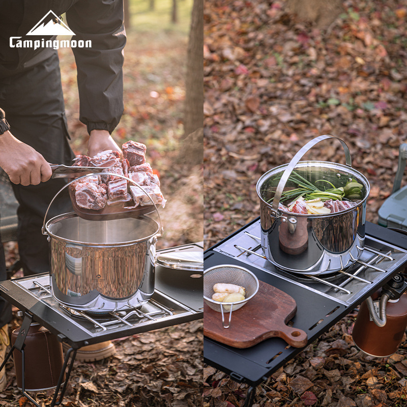 CAMPINGMOON CC-24 stainless st - огляд і ціна Camping Cooking Pot Large