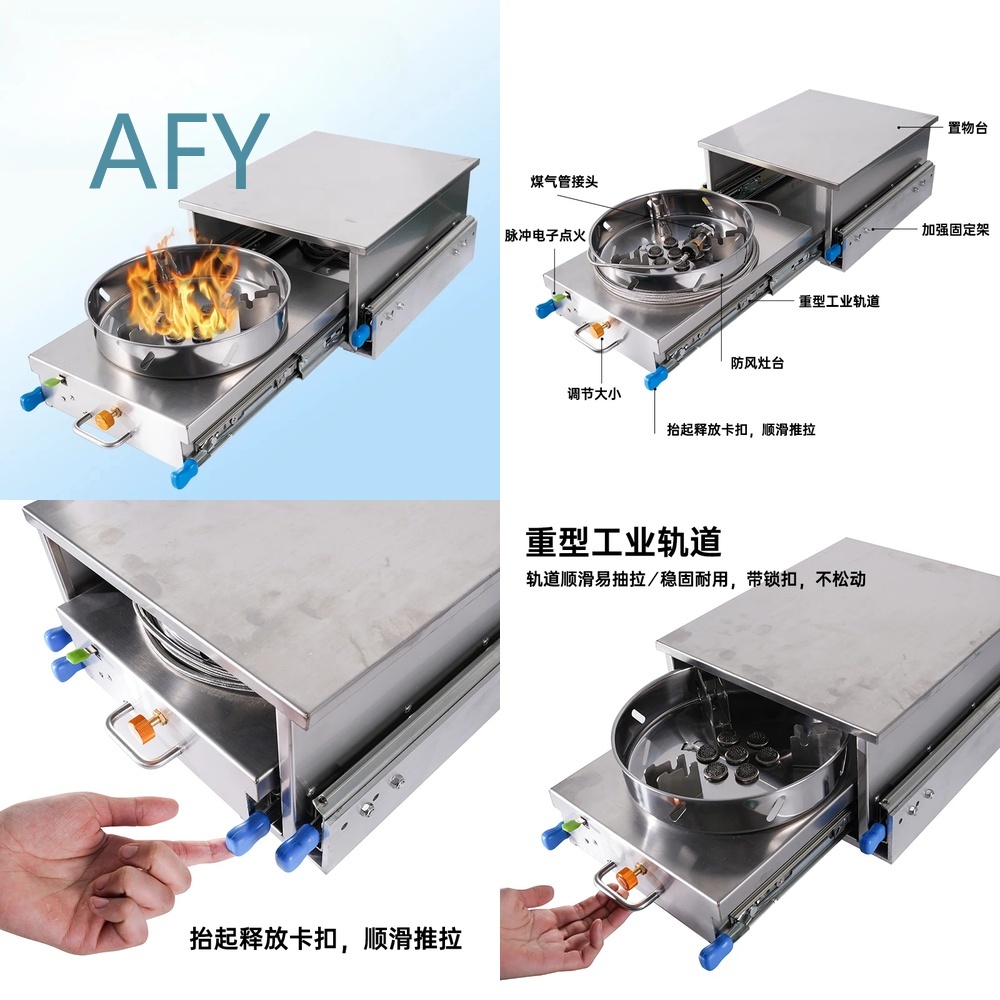 RV Gas Stove for Car Camper Va - огляд і ціна Van Camping Cooking