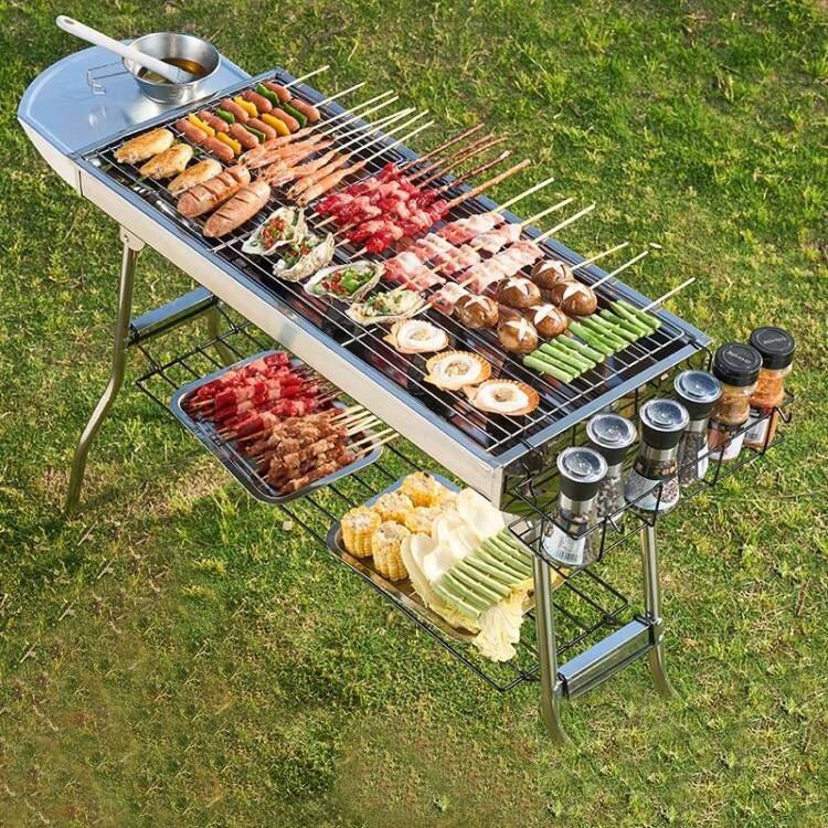 Portable Stainless Steel BBQ G - огляд і ціна Camping Cooking Requirements