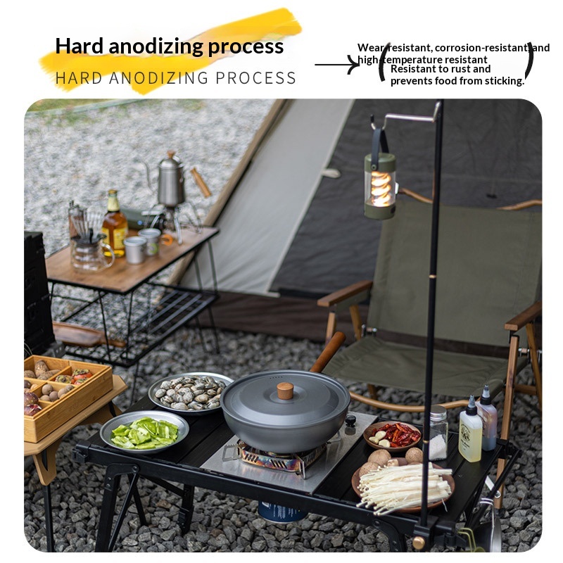 Outdoor Aluminum Alloy Wok Wit - огляд і ціна Camping Cooking Wok