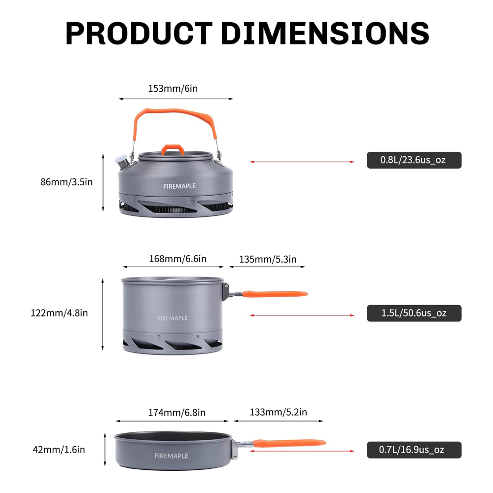 Fire Maple Camping Cookware Ut - огляд і ціна Camping Cooking Ware