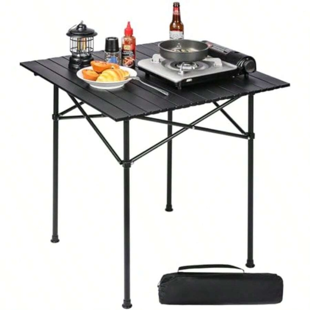 Roll Up Camping Table Folds Fl - огляд і ціна Camping Cooking Requirements