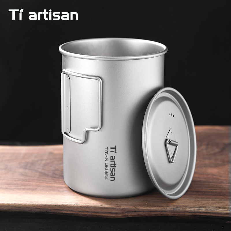 Tiartisan 750ml/ 900ml Titaniu - огляд і ціна Camping Cooking Pot Large