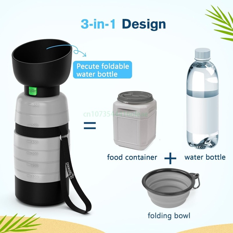 650ML Dog Water Bottle with 15 - огляд і ціна Camping Cooking Bowl